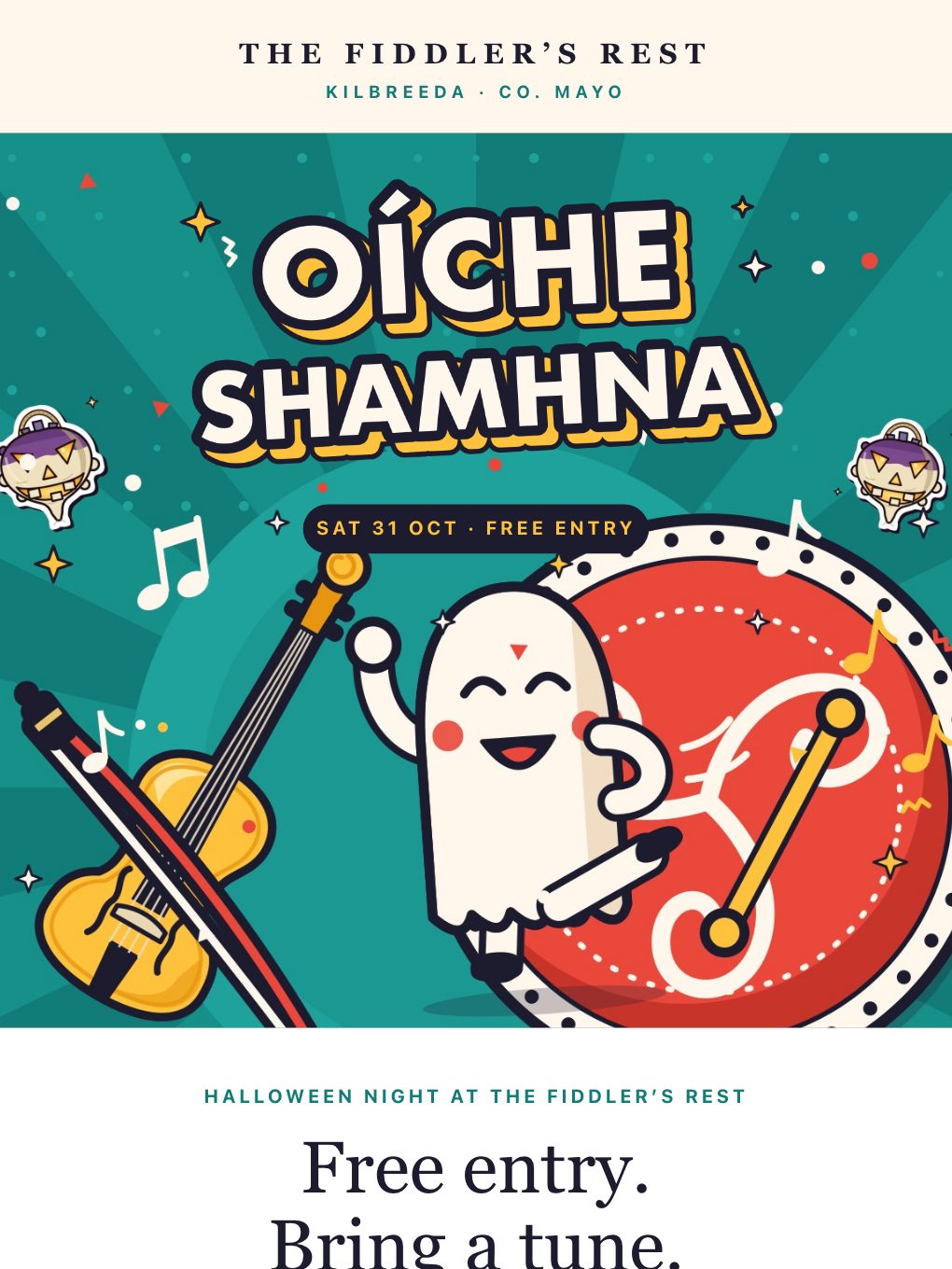 Oíche Shamhna Trad Session — Irish Pub — email template preview